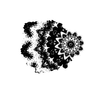 Grunge mürekkep sıçramasının basit illüstrasyonu