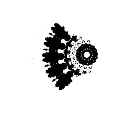 Grunge mürekkep sıçramasının basit illüstrasyonu