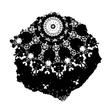 Grunge mürekkep sıçramasının basit illüstrasyonu