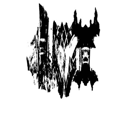 Grunge mürekkep sıçramasının basit illüstrasyonu