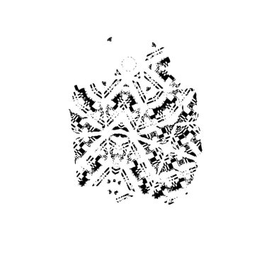 Grunge mürekkep sıçramasının basit illüstrasyonu