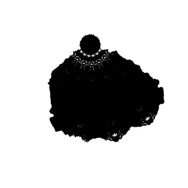 Grunge mürekkep sıçramasının basit illüstrasyonu