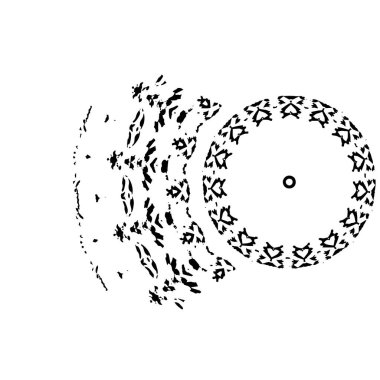 Grunge mürekkep sıçramasının basit illüstrasyonu