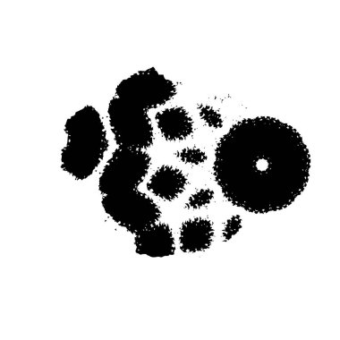 Grunge mürekkep sıçramasının basit illüstrasyonu