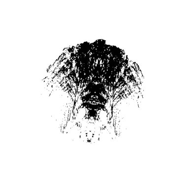 Grunge mürekkep sıçramasının basit illüstrasyonu