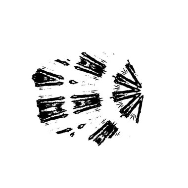 siyah fırça darbesi ve doku. grunge soyut el - boyanmış elementler.