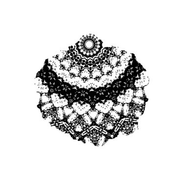 vektör el çizilmiş mandala.