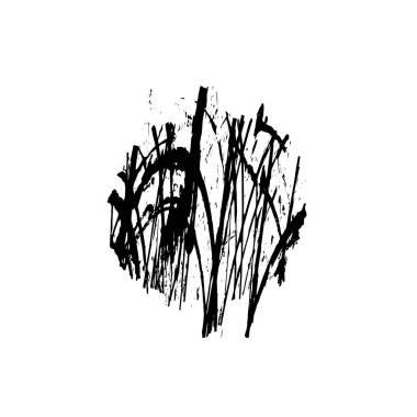 soyut fırça darbeleri, vektör illüstrasyonu