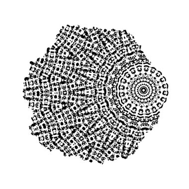 Mandala el çekilmiş arka plan