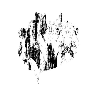 Siyah beyaz renkli, tozlu, benekli, sıkıntılı bir arka plan. Çizikler ve çizikler. soyut vektör illüstrasyonu.