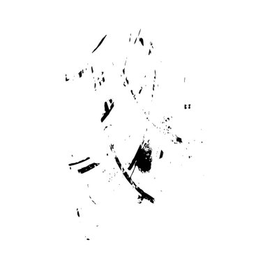 Paslı metalin, soyulmuş, grunge dokusunun baskısı. Yarım ton vektör illüstrasyonu