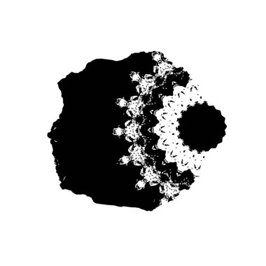 siyah el çizilmiş vektör illüstrasyonu