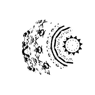 Beyaz arkaplan üzerindeki dişlilerin vektörü