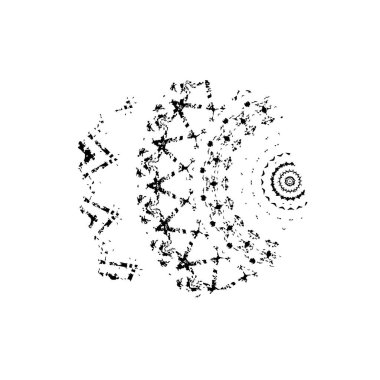 Grunge mürekkep sıçramasının basit illüstrasyonu