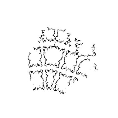 Grunge mürekkep sıçramasının basit illüstrasyonu