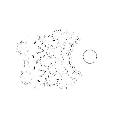 Grunge mürekkep sıçramasının basit illüstrasyonu