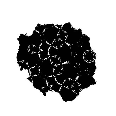 Grunge mürekkep sıçramasının basit illüstrasyonu