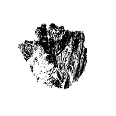 Grunge mürekkep sıçramasının basit illüstrasyonu