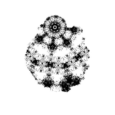 Grunge mürekkep sıçramasının basit illüstrasyonu