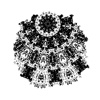 siyah ve beyaz vektör çizimi - beyaz arkaplanda çizilmiş mürekkep fırçası vuruşu.