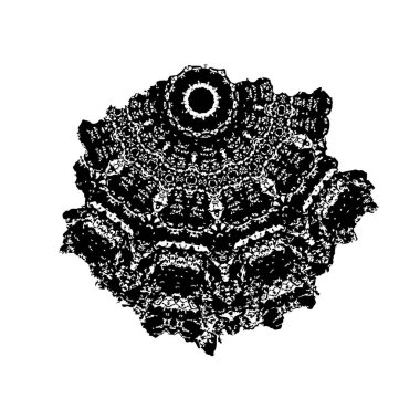 siyah ve beyaz vektör çizimi - beyaz arkaplanda çizilmiş mürekkep fırçası vuruşu.