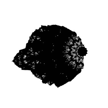 siyah ve beyaz vektör çizimi - beyaz arkaplanda çizilmiş mürekkep fırçası vuruşu.