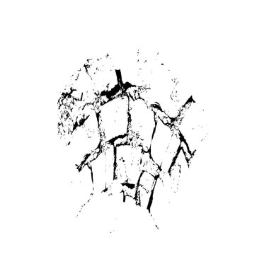 siyah ve beyaz vektör çizimi - beyaz arkaplanda çizilmiş mürekkep fırçası vuruşu.