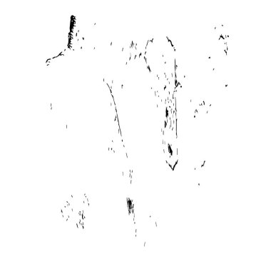 siyah ve beyaz vektör çizimi - beyaz arkaplanda çizilmiş mürekkep fırçası vuruşu.