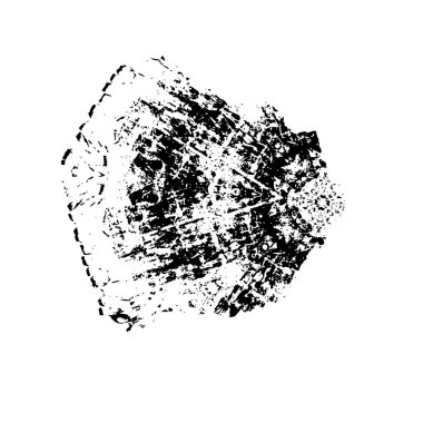 siyah ve beyaz vektör çizimi - beyaz arkaplanda çizilmiş mürekkep fırçası vuruşu.