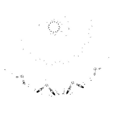 siyah ve beyaz fırça darbesi vektör çizimi  