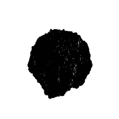 siyah ve beyaz fırça darbesi vektör çizimi  