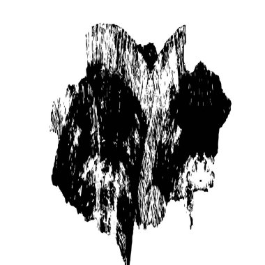 siyah ve beyaz fırça darbesi vektör çizimi  