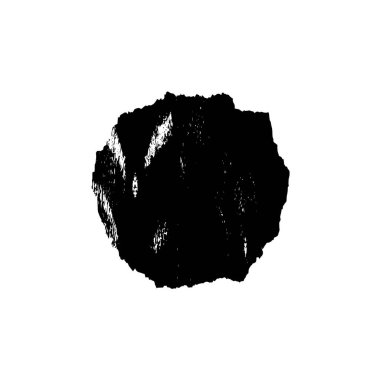 Beyaz arka planda siyah nokta. grunge soyut el boyaması ögesi 