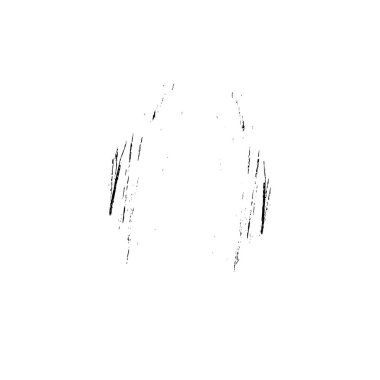 siyah ve beyaz fırça darbesi vektör çizimi  