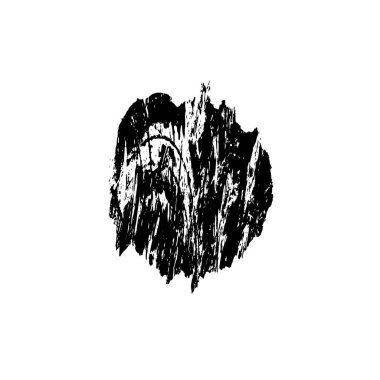 Beyaz arka planda siyah mürekkep fırça sıyrık.