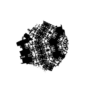 vektör siyah ve beyaz soyut illüstrasyon