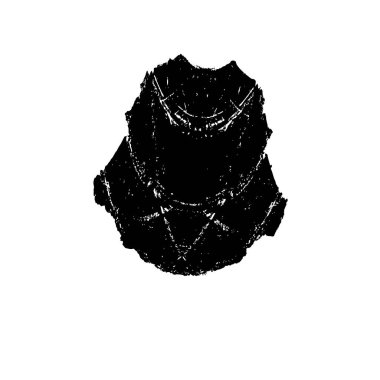 Vektör çizimi. Beyaz arkaplana siyah beyaz bir kalem çizimi..