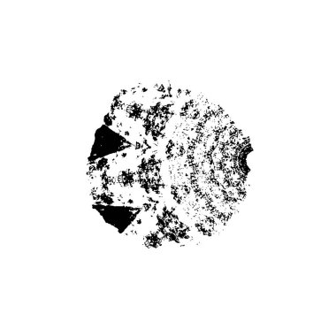 Beyaz arkaplanda soyut siyah ve beyaz izole