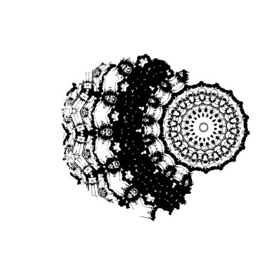 Dişlilerin siyah beyaz arka planının vektör çizimi. mekanizma tasarımı.