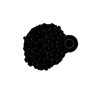 Bir ağacın silueti. vektör illüstrasyonu.