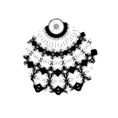 izole mandala süsü tasarımı