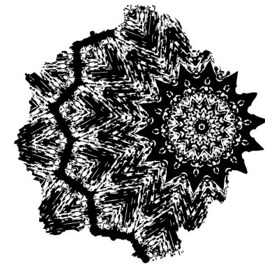 renklendirme sayfası için siyah ve beyaz soyut desen