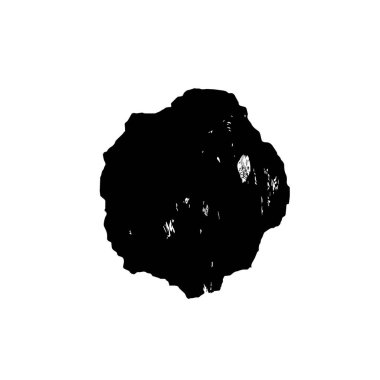 siyah mürekkep fırçası vuruşu. beyaz arkaplan.