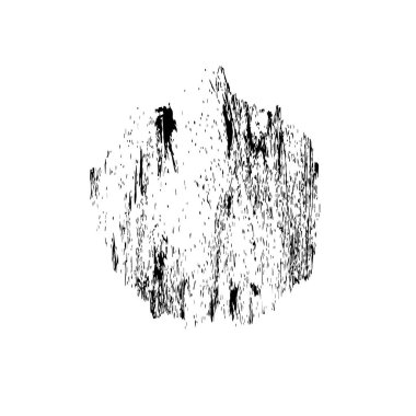 siyah mürekkep lekesi izole