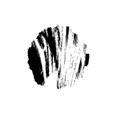 Siyah vektör fırça darbesi. el fırçası vuruşu.