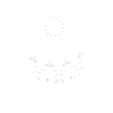 Bir sürü yıldızlı beyaz arkaplanın vektör çizimi