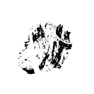 Siyah grafik renk yamaları fırça darbeleri arka plan tasarım ögesini etkiler