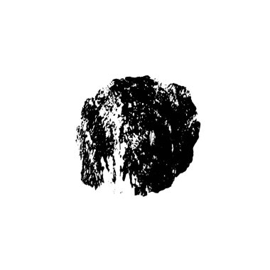 Beyaz arka planda siyah nokta. grunge soyut el boyaması ögesi 