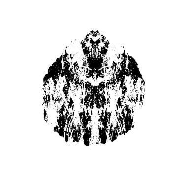 Beyaz arka planda siyah nokta. grunge soyut el boyaması ögesi 