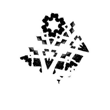 Grunge mürekkep sıçrama vuruşunun web illüstrasyonu